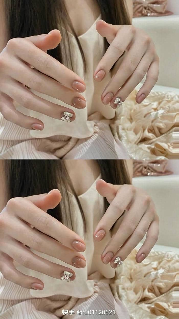 mẫu nail cute cho móng ngắn