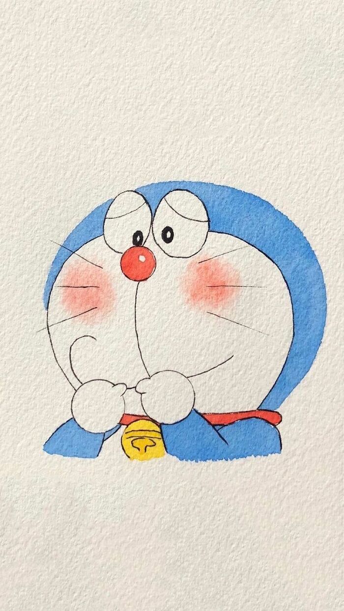 vẽ doraemon chibi