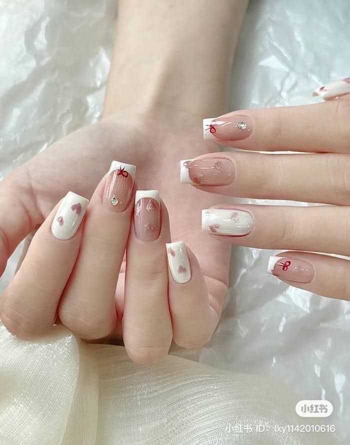 nail móng ngắn cute