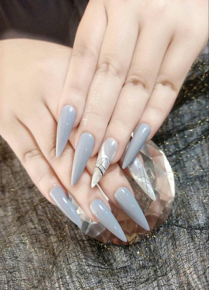 nail nhọn đính đá đẹp