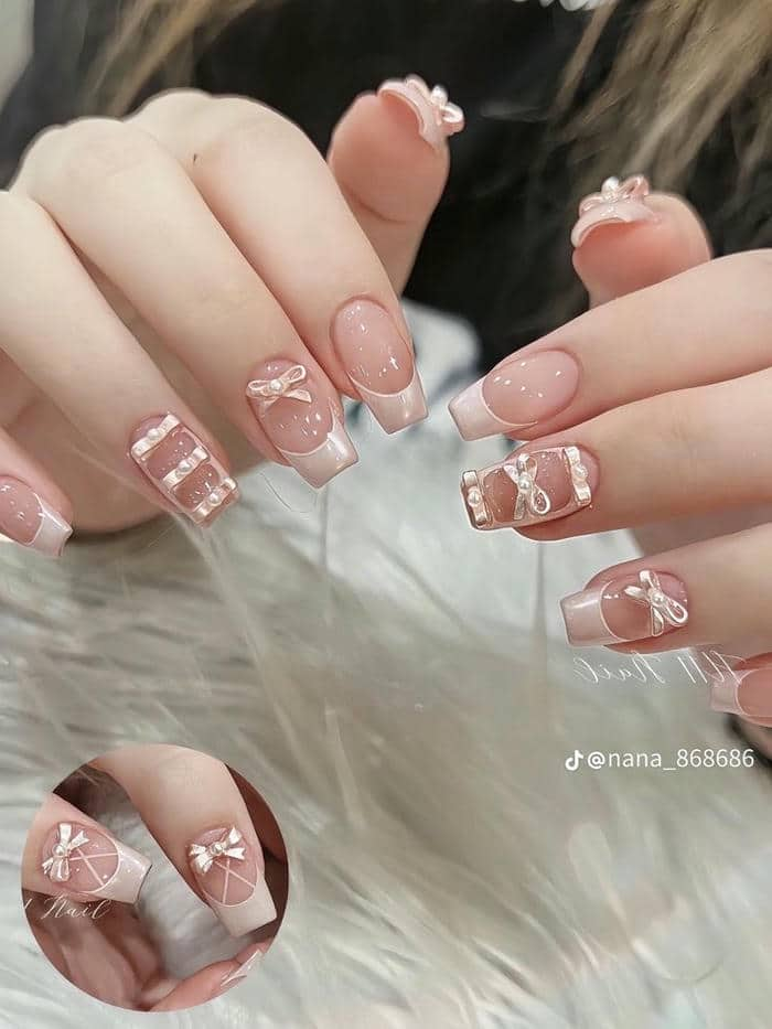 mẫu nail dành cho móng ngắn