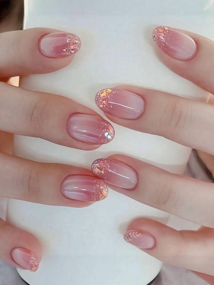 màu ombre nail