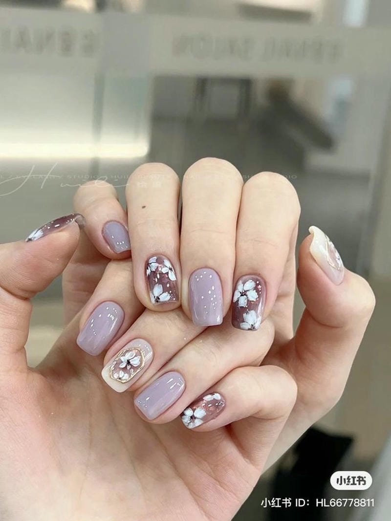 mẫu nail đơn giản cho móng ngắn