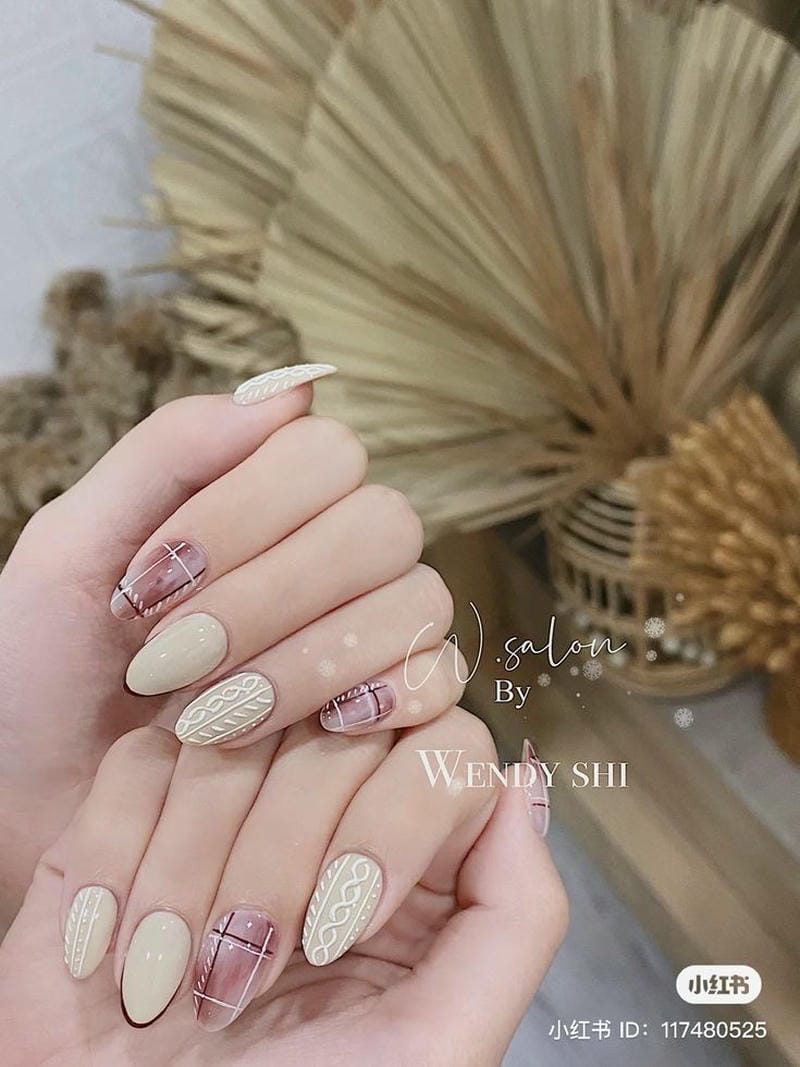 màu nail đơn giản làm sáng da