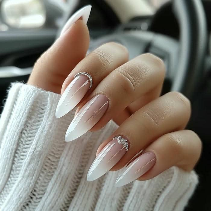 mẫu nail ombre đơn giản