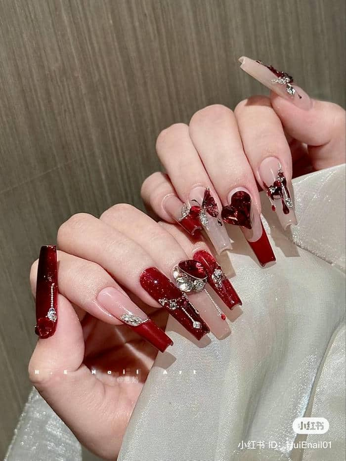 nail hàn quốc đính đá