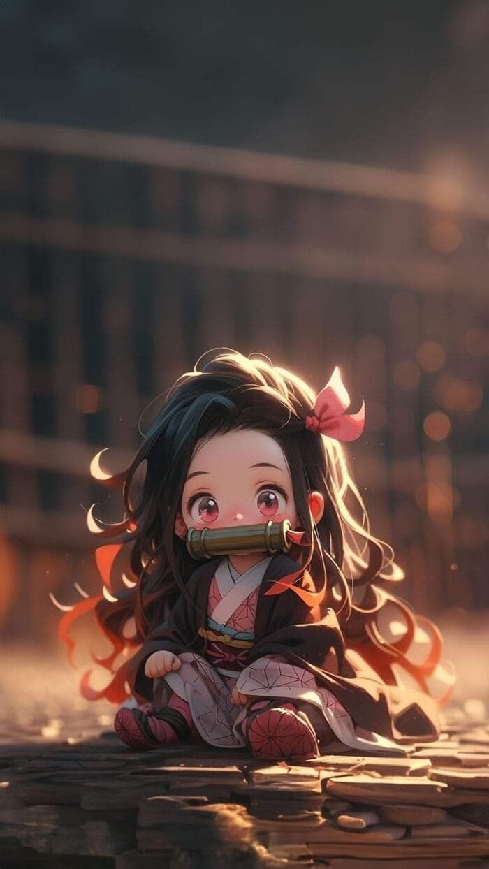 nezuko cute chibi