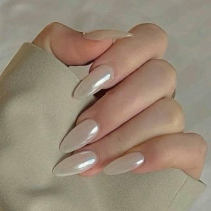 nail tráng gương bạc đầu móng