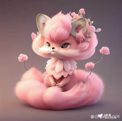 vẽ hồ ly chín đuôi chibi