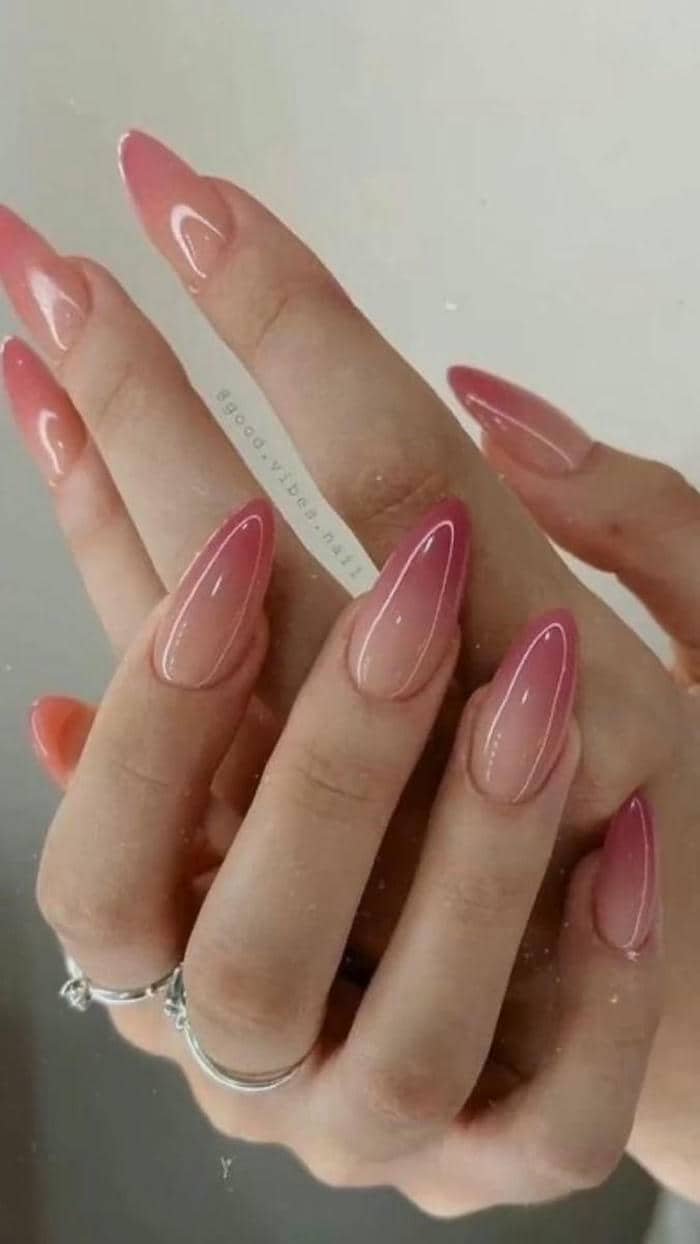 nail ombre nâu