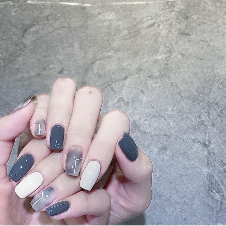 mẫu nail loang đơn giản, đẹp