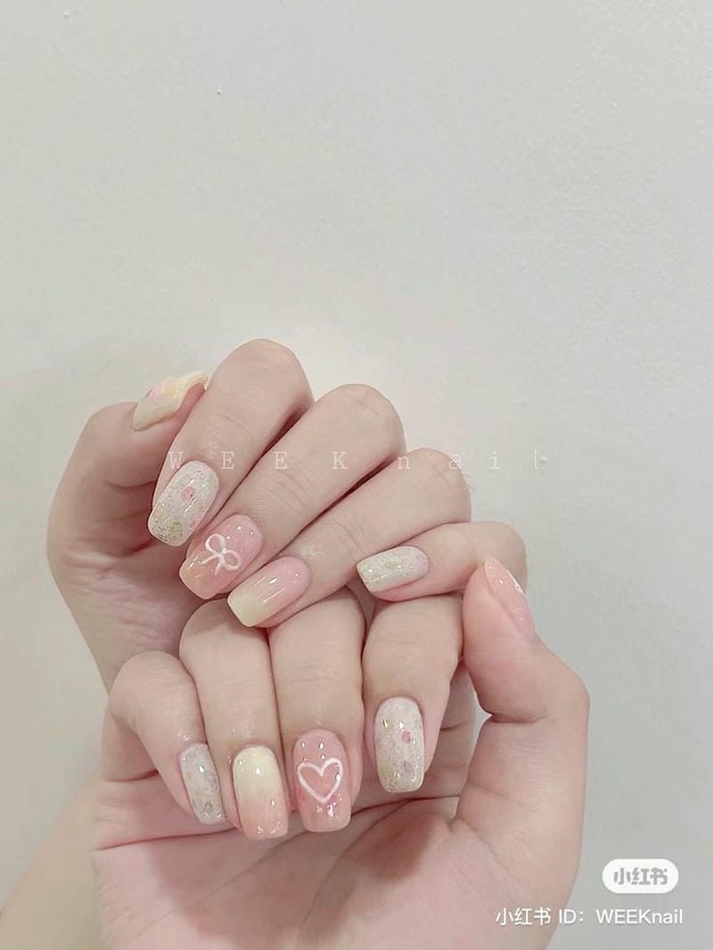 nail ombre đơn giản