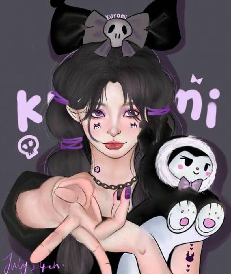 kitty hình nền kuromi