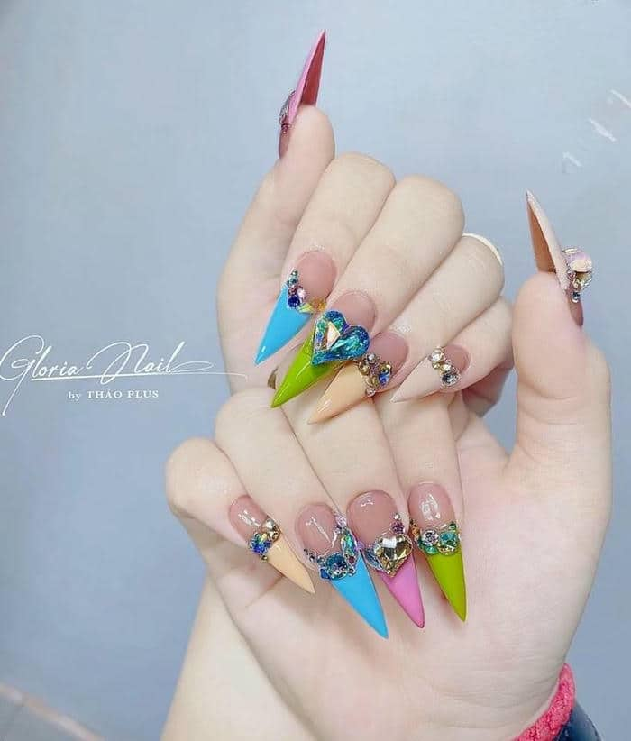 nail nhọn đẹp